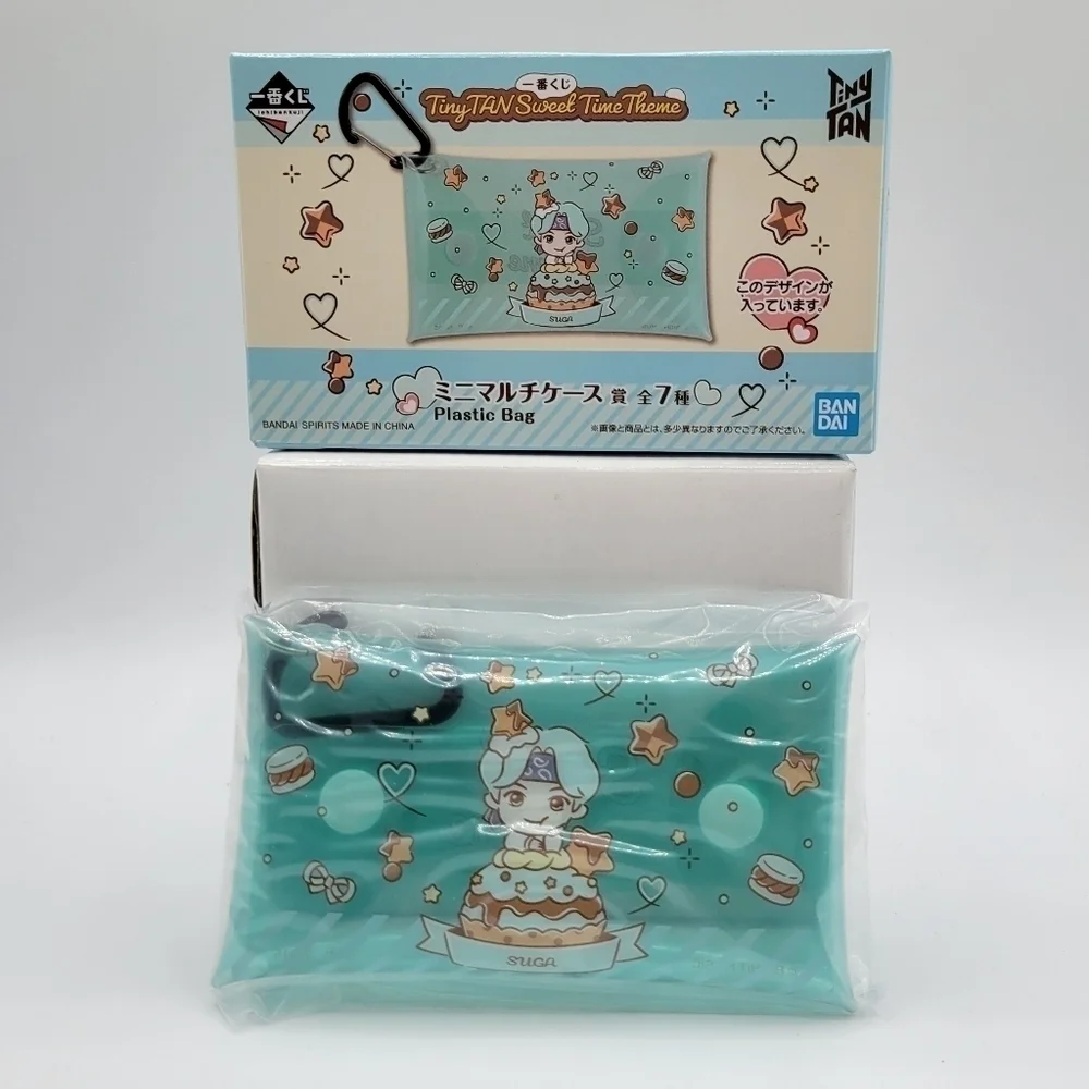 BTS Tiny Tan Suga Mini multi case Card Holder Pouch Keychain